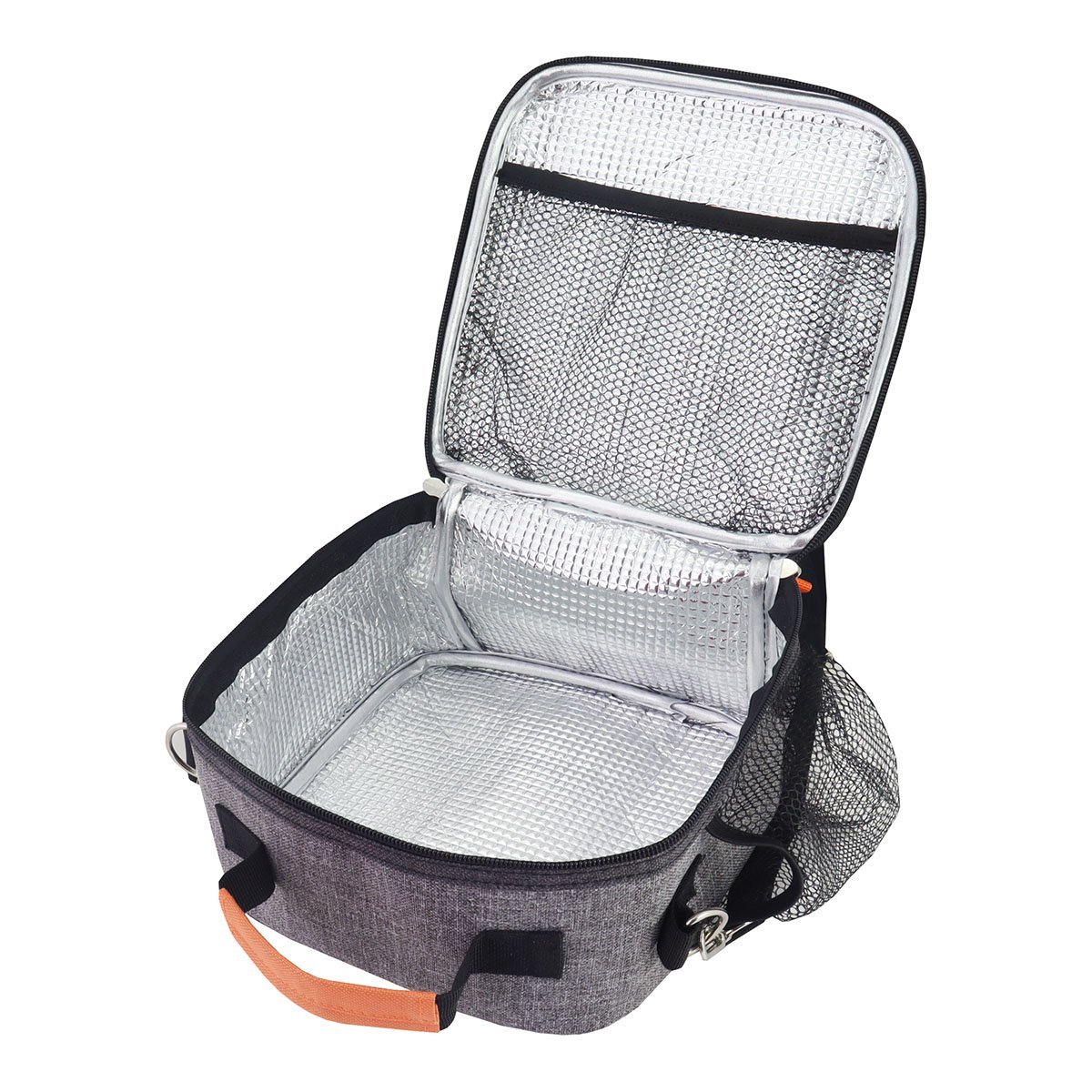 Kit Bolsa Térmica e Necessaire VIBE Azul Cinza 15