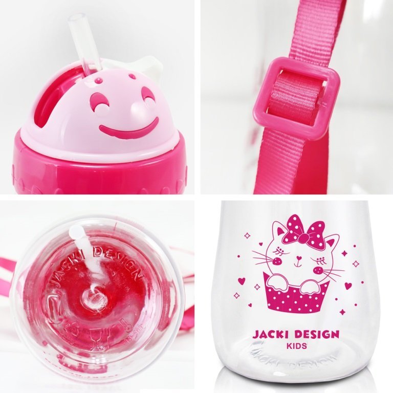 Kit Lancheira Térmica 4750ml com Garrafa Infantil 460ml - Jacki Design Pink 14