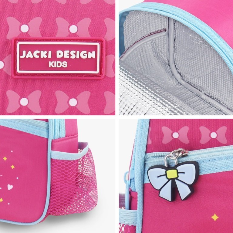 Kit Lancheira Térmica 4750ml com Garrafa Infantil 460ml - Jacki Design Pink 7