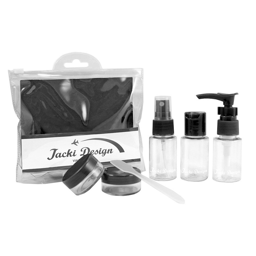 2 Kit de Frascos p/ Viagem de 7 Peças - Jacki Design Vinho / Rosa Vinho/Cinza 13