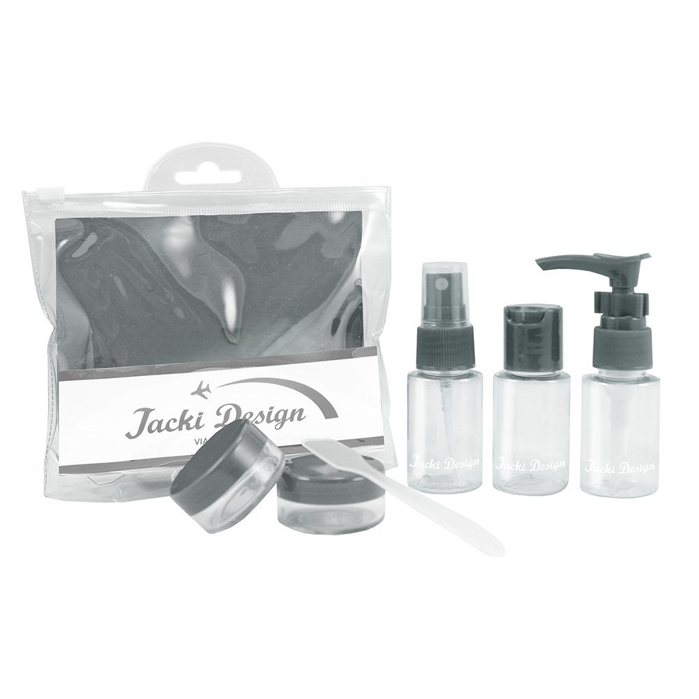 2 Kit de Frascos p/ Viagem de 7 Peças - Jacki Design Vinho / Rosa Vinho/Cinza 9