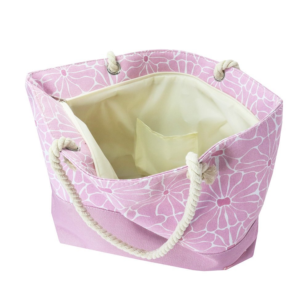 Kit Bolsa de Praia + Necessaire Rosa 3