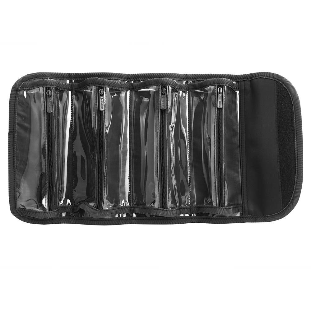 Kit Bolsa Transparente + Necessaire Rocambole Preto 7