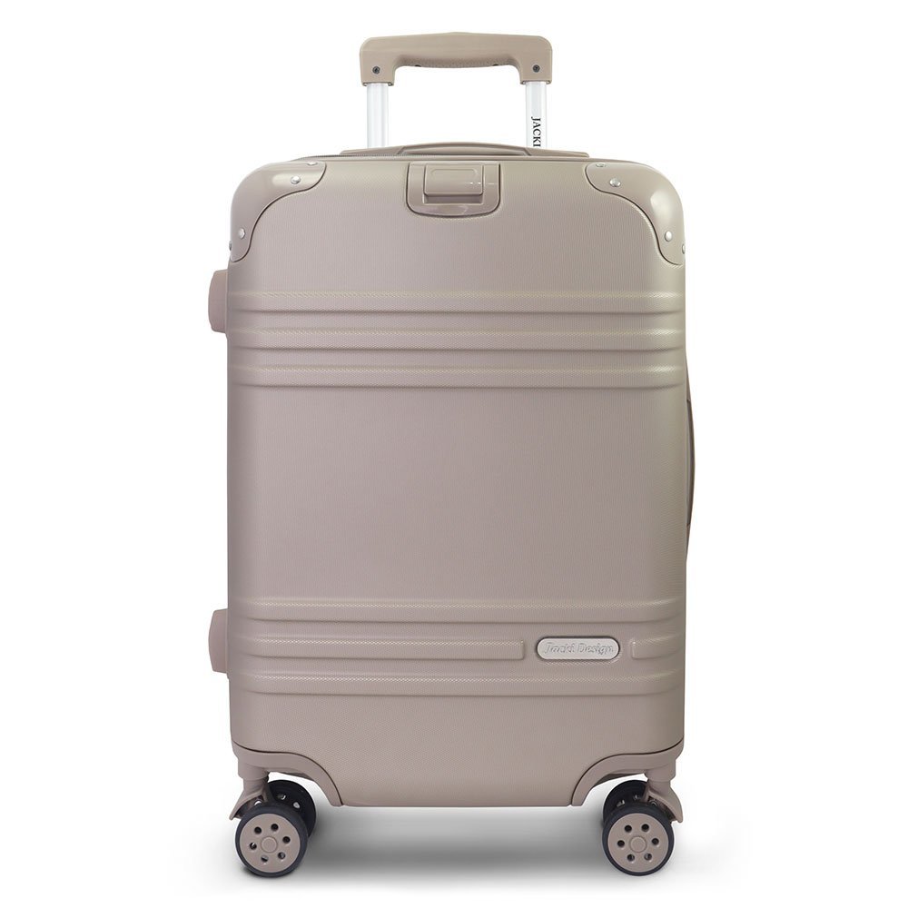 Kit Mala de Bordo, Bolsa Transparente e Frascos de Viagem de 10 Peças Bege 2