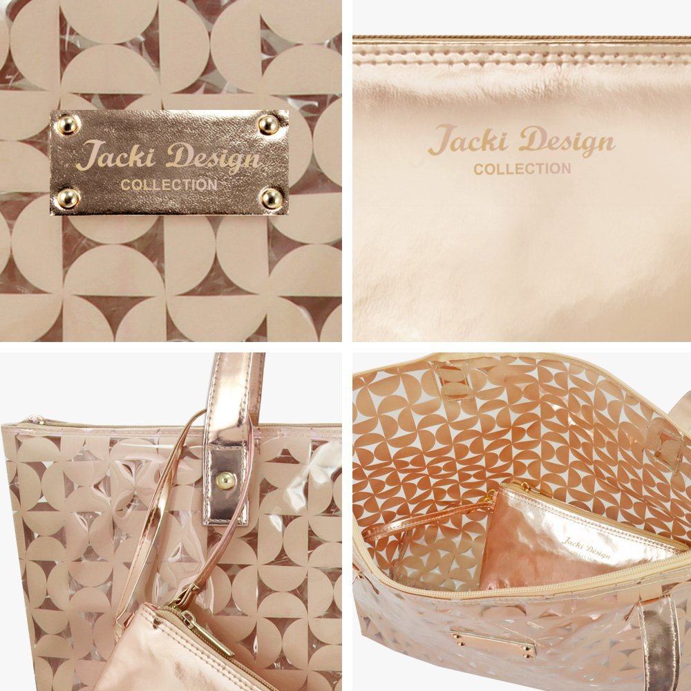 Kit de Bolsa e Necessaire de 2 pçs Glitz Jacki Design Dourado 3