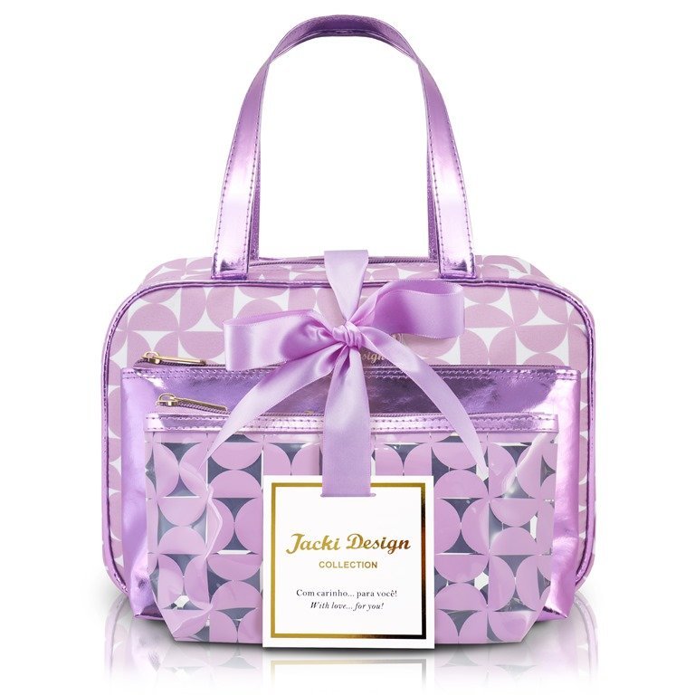 Kit de Necessaire com 3 pçs Glitz Jacki Design