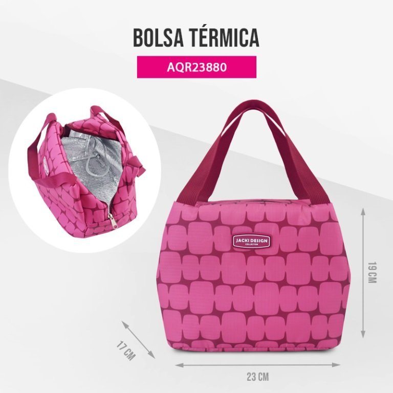 Bolsa Térmica Elementos Jacki Design Rosa 2