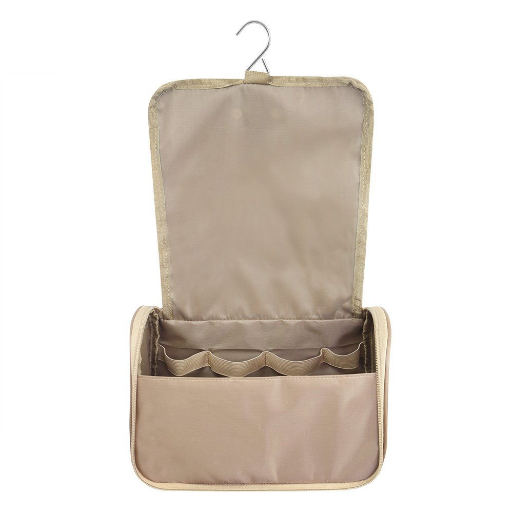 Necessaire de Viagem c/ Gancho - Premium Amarelo Claro Marrom 3