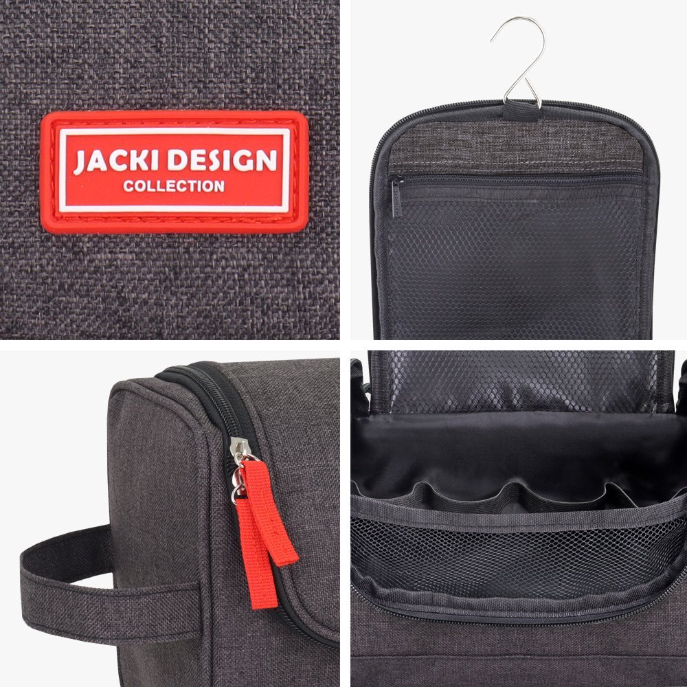 Necessaire de Viagem c/ Gancho Preto Preto 3