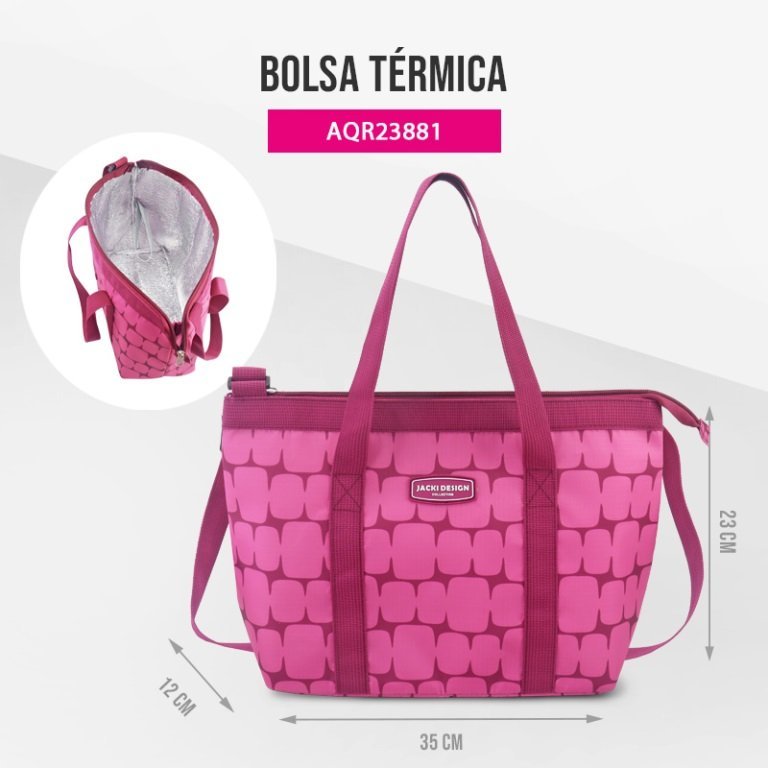 Bolsa Térmica Elementos Jacki Design Rosa 2