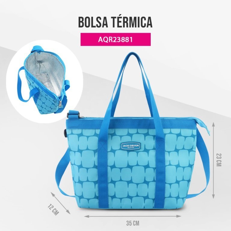 Bolsa Térmica Elementos Jacki Design Azul 2