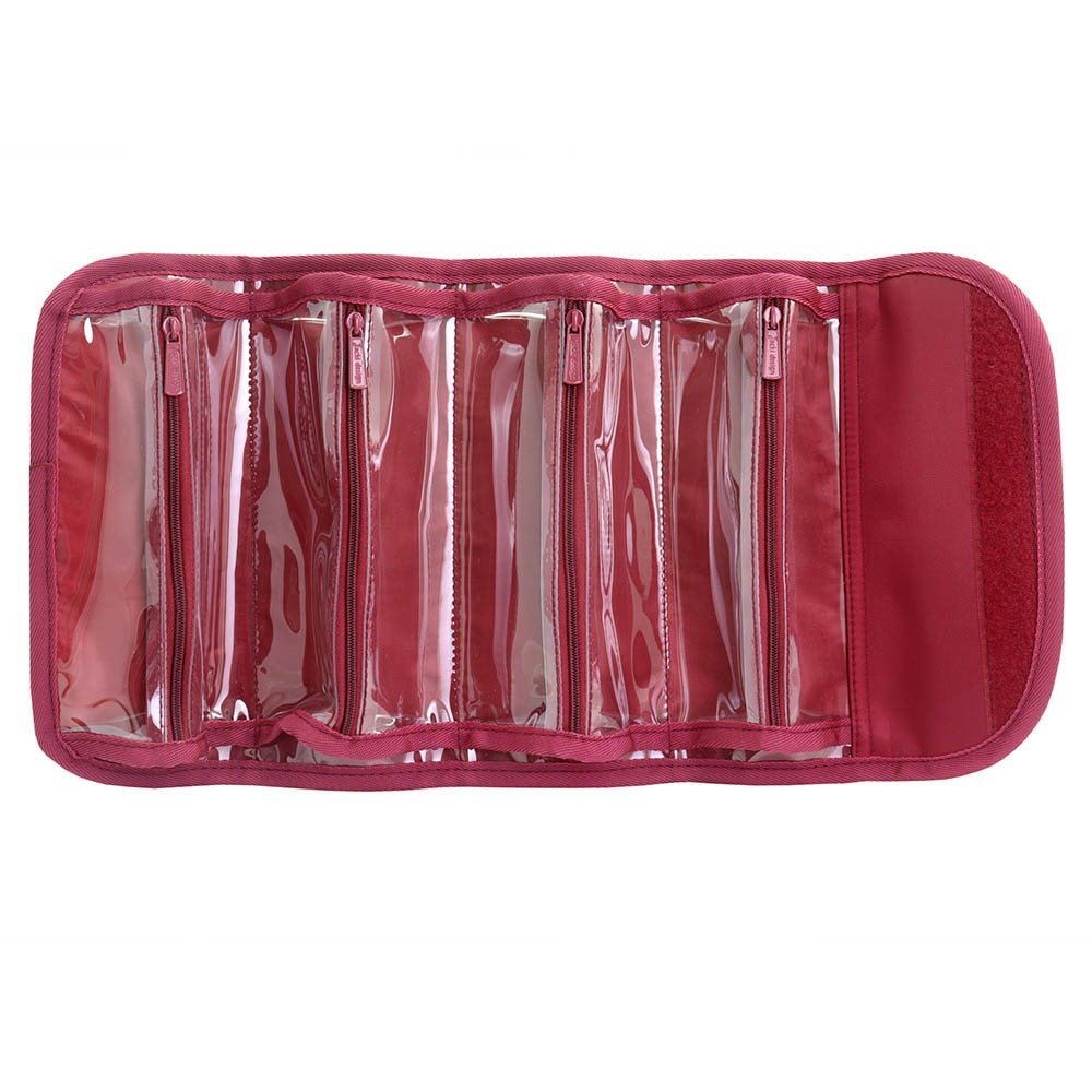 Necessaire Rocambole - Premium Vermelho Escuro Preto 10