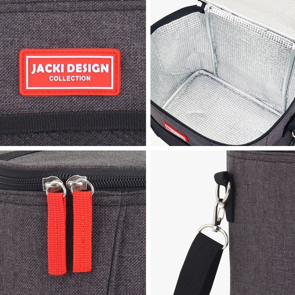 Bolsa Térmica  G - 10L Vibe Cinza Preto 3