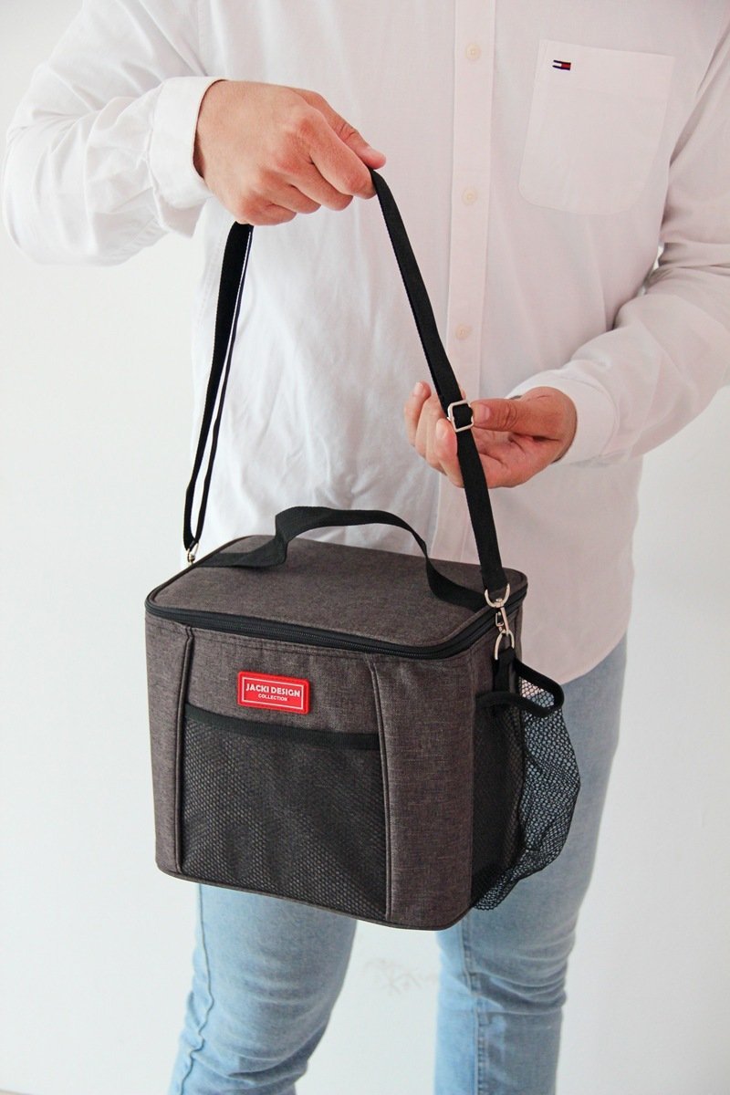 Bolsa Térmica  G - 10L Vibe Cinza Preto 4