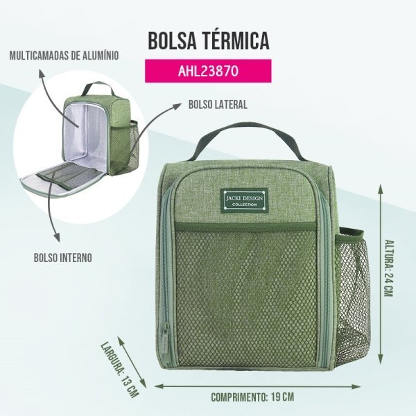 Bolsa Térmica C/ Bolsos - Joy Verde 2