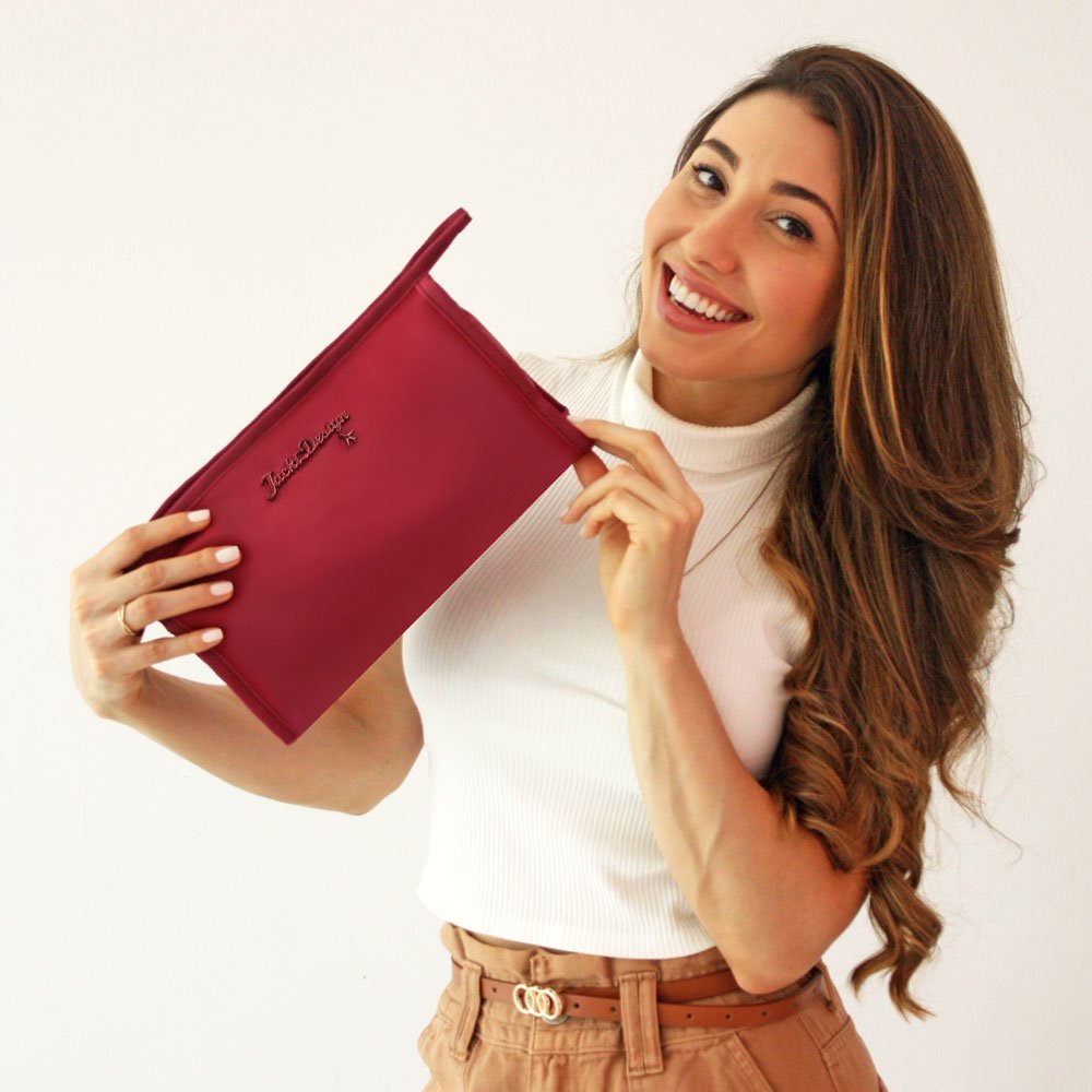 Necessaire Envelope - Premium Vermelho Escuro Vermelho 2