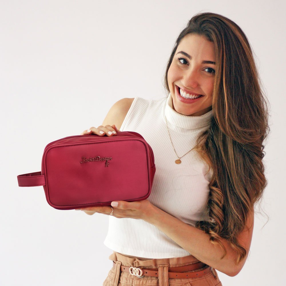 Necessaire c/ Alça Lateral - Premium Amarelo Claro Vermelho 7