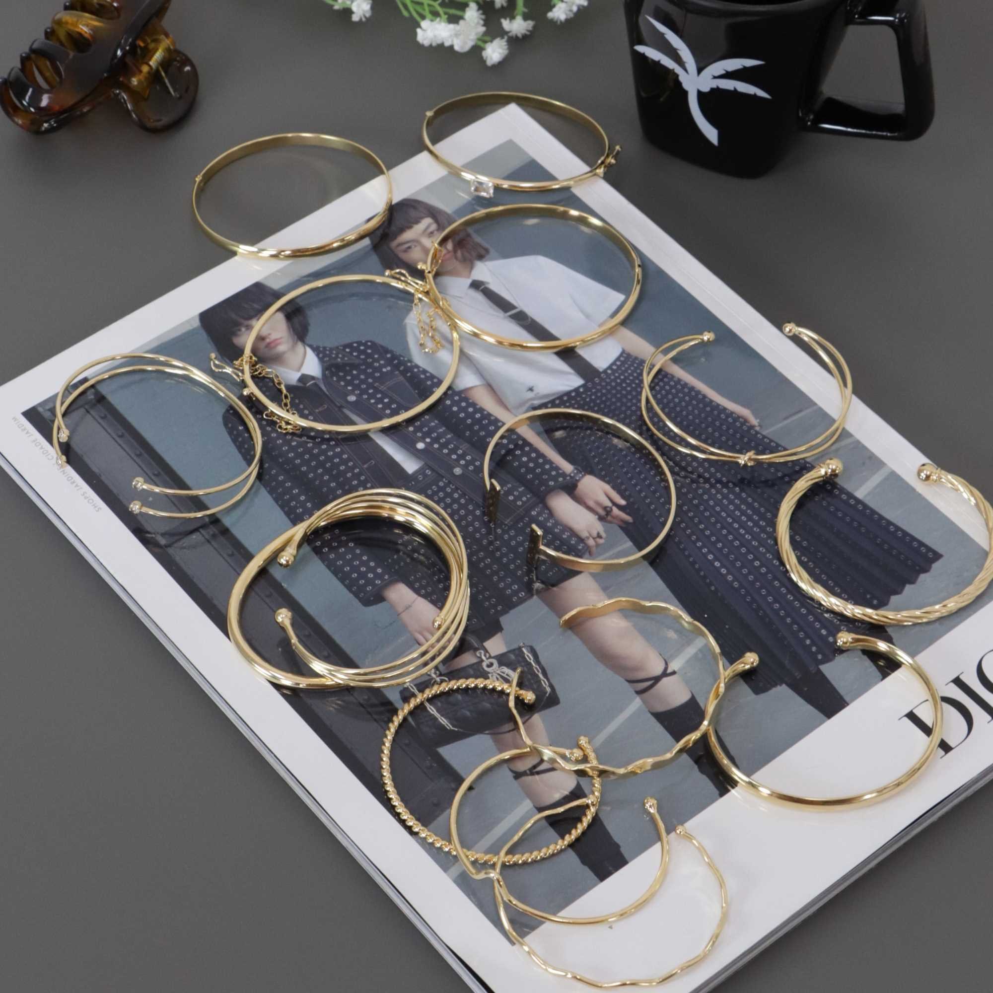 Bracelete Folheado a Ouro 18k Aro Duplo e Nó Ouro 18k 6