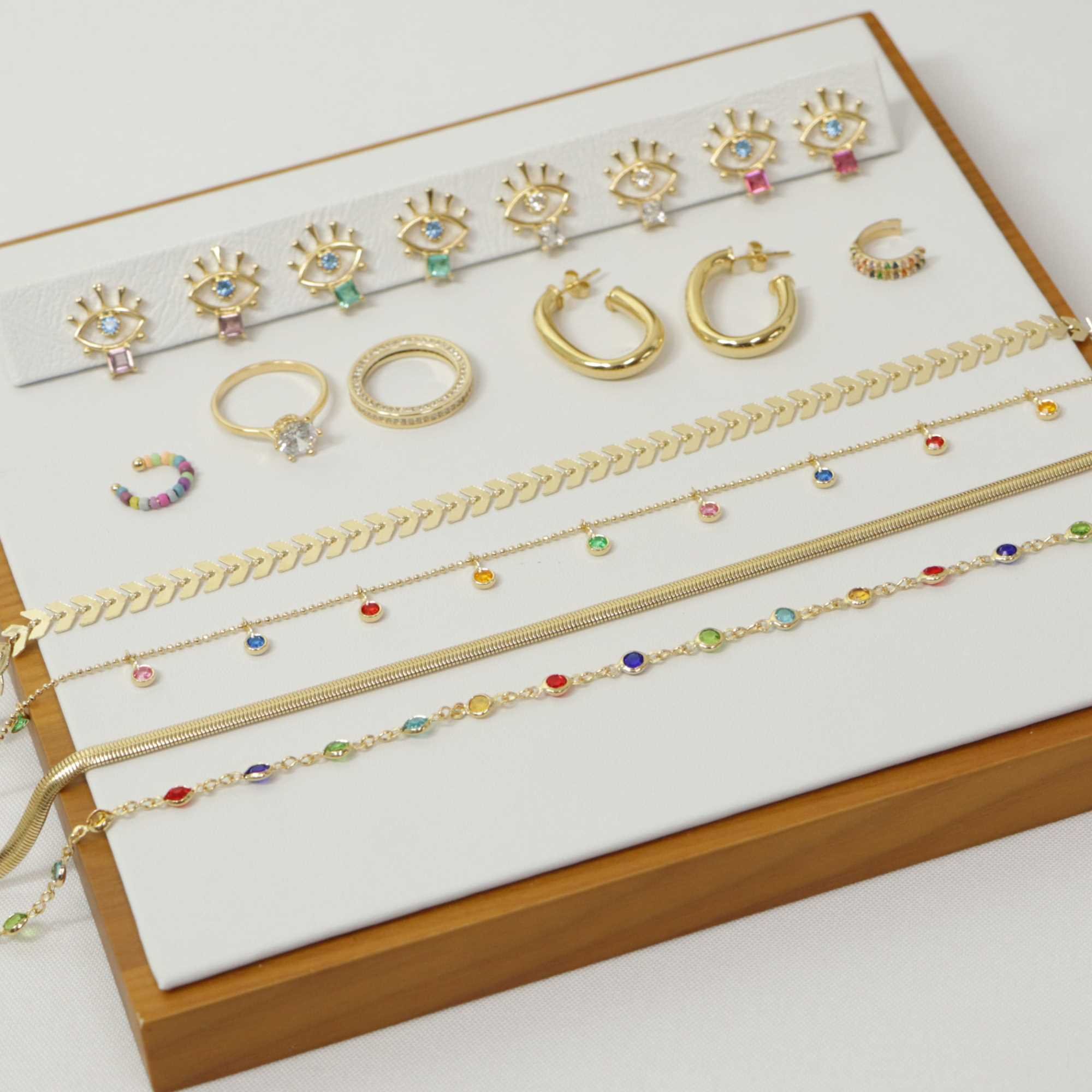 Choker Folheado a Ouro 18k Folhas Lisas Dourado 8