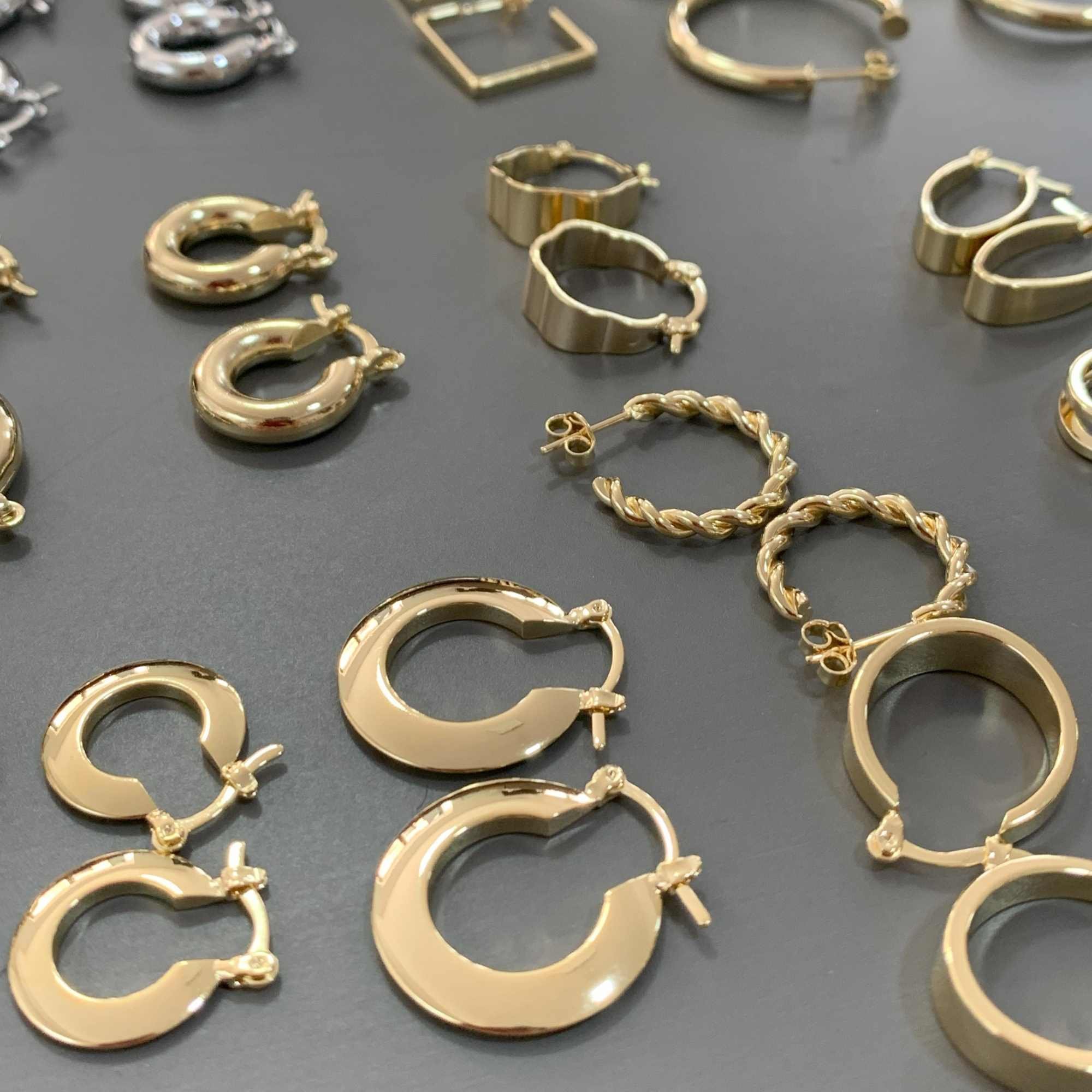 Argola Folheada a Ouro 18k Disco P Ouro 18k 5