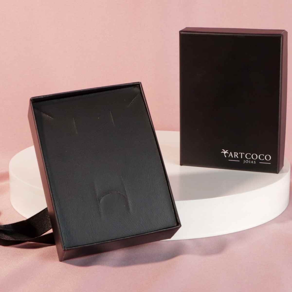 Kit Colar Duplo Elo Fígaro e Veneziana Folheado a Ouro 18k + Embalagem de Presente Ouro 18k 5