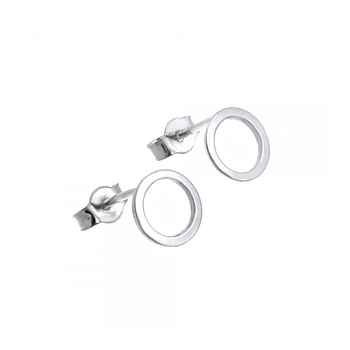 Kit Brinco Círculo M Prata 925 + Embalagem de Presente Prata 2