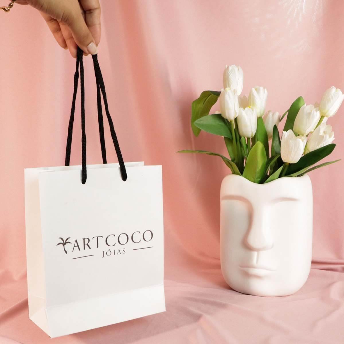 Kit Colar Pingente Dog Folheado a Ródio + Embalagem de Presente Prata 3