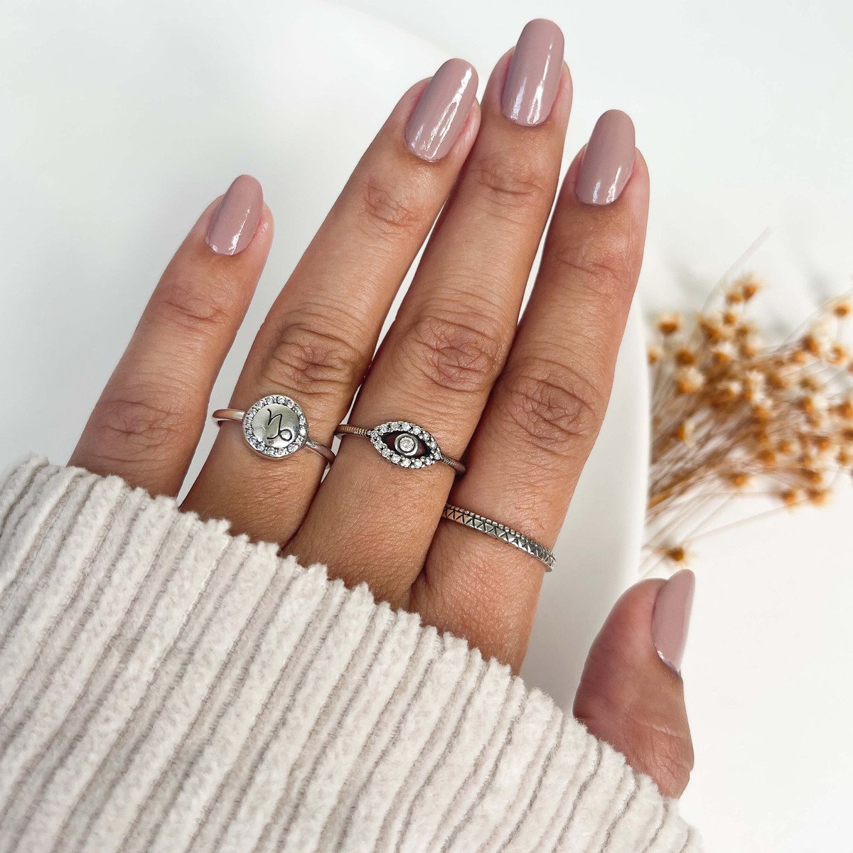 Anel Prata 925 Signo Capricórnio Prata 2