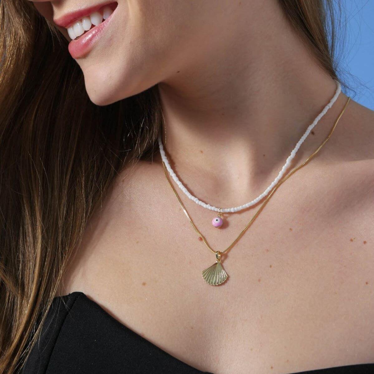 Colar Folheado a Ouro 18k Concha Ouro 18k 4