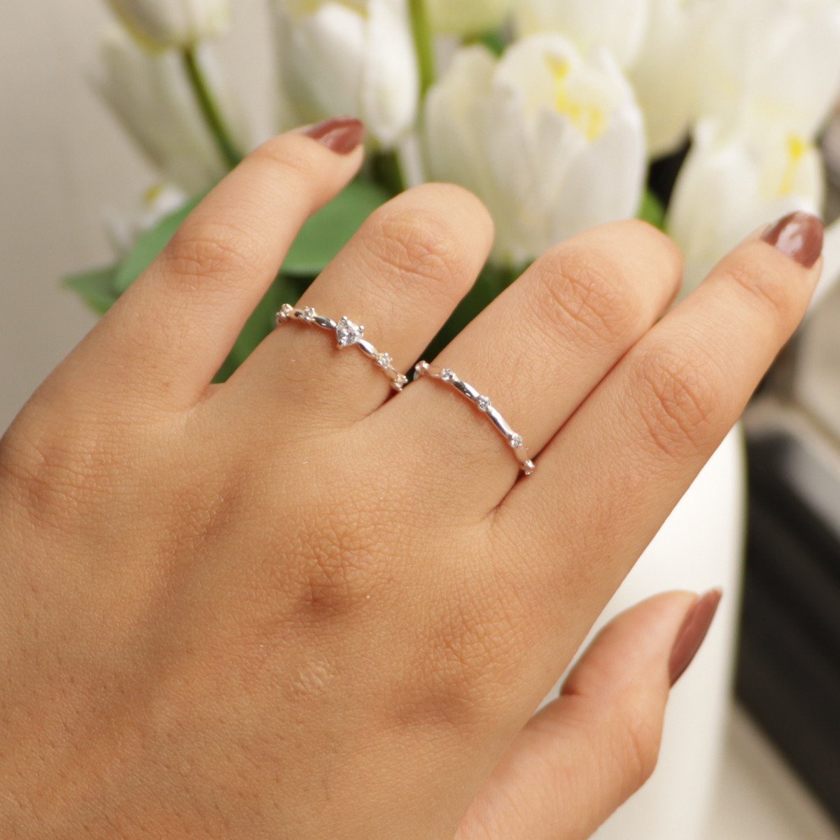 Anel Prata 925 Zircônia Ponto de Luz Transparente PP Prata 2