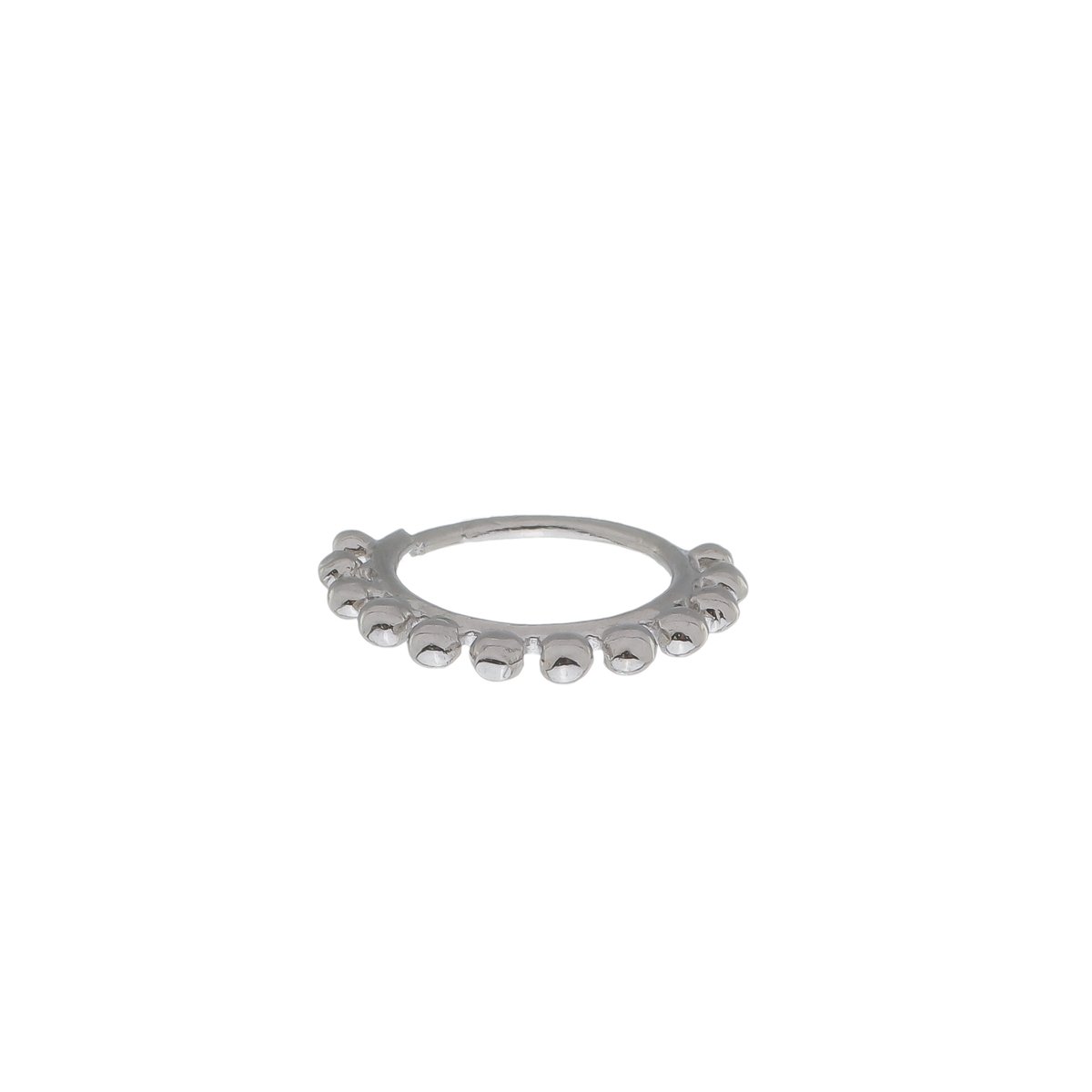 Piercing Nariz/Rook Folheado a Ródio Indiano Prata 3