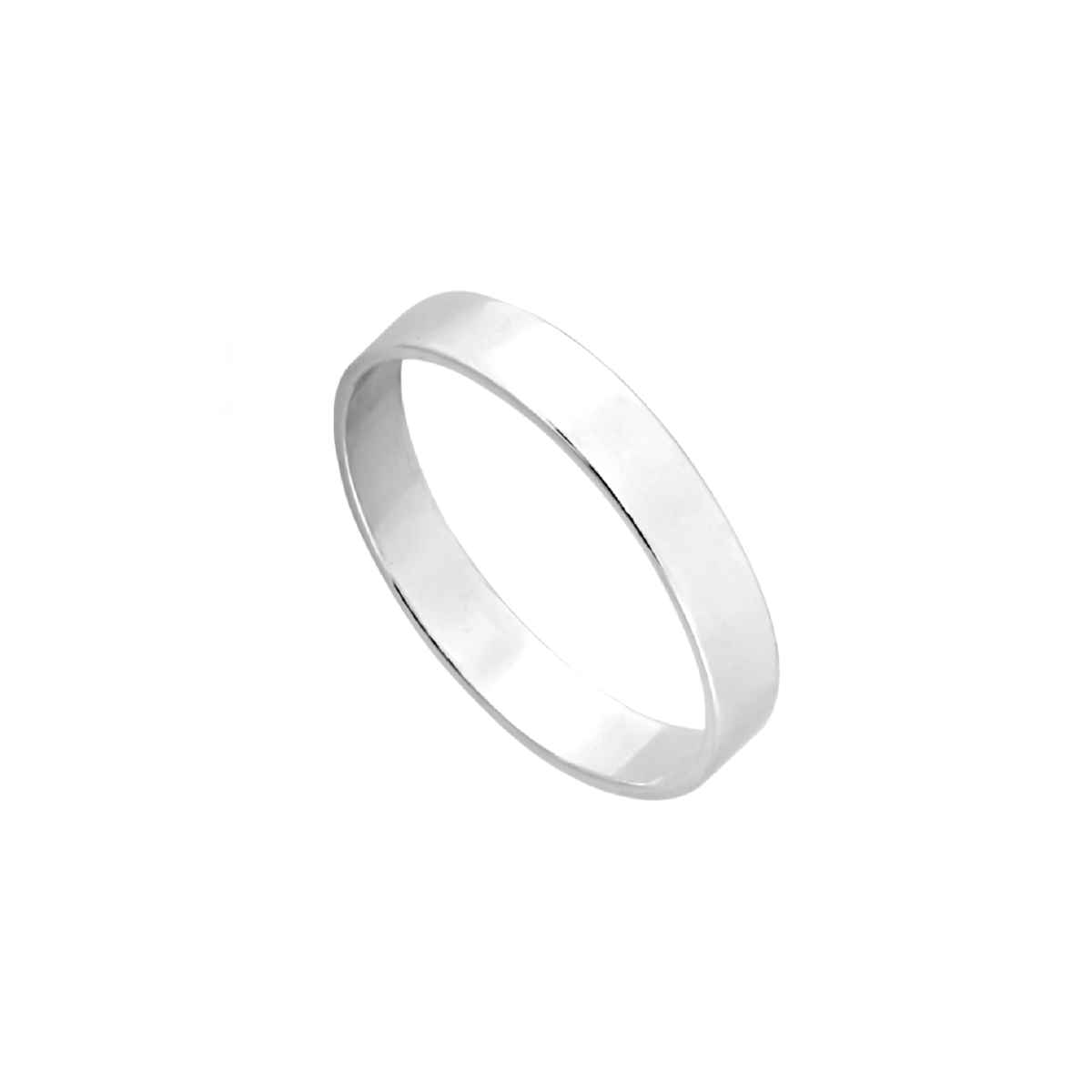 Anel Prata 925 Aparador Aliança Aro Quadrado Prata 1