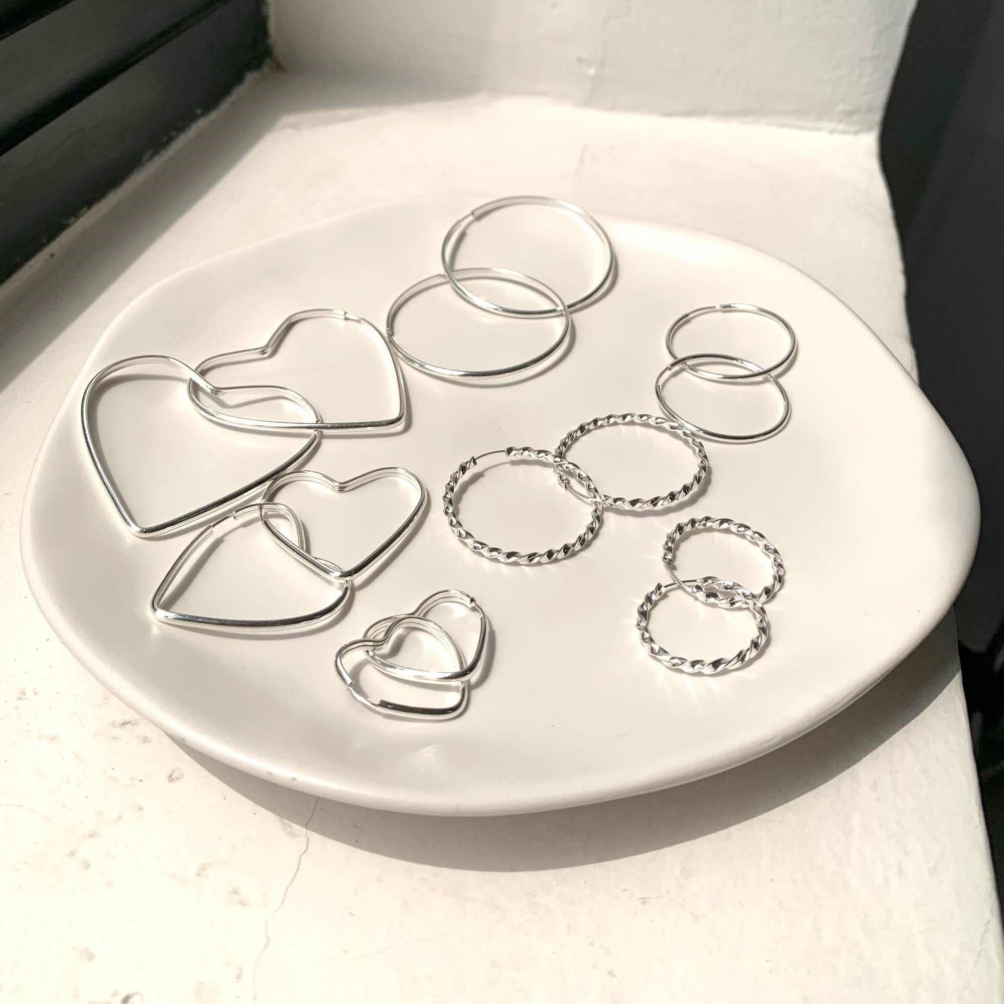 Argola Prata 925 Aro Torcido M Prata 8