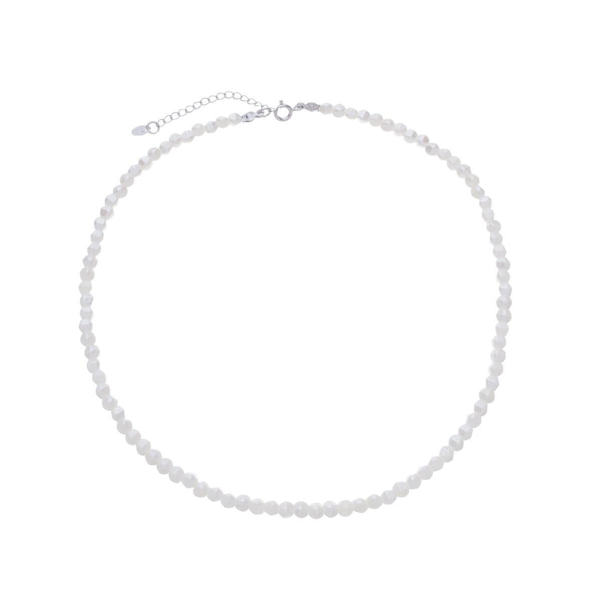 Choker Folheado a Ródio Pérola Barroca Prata 1