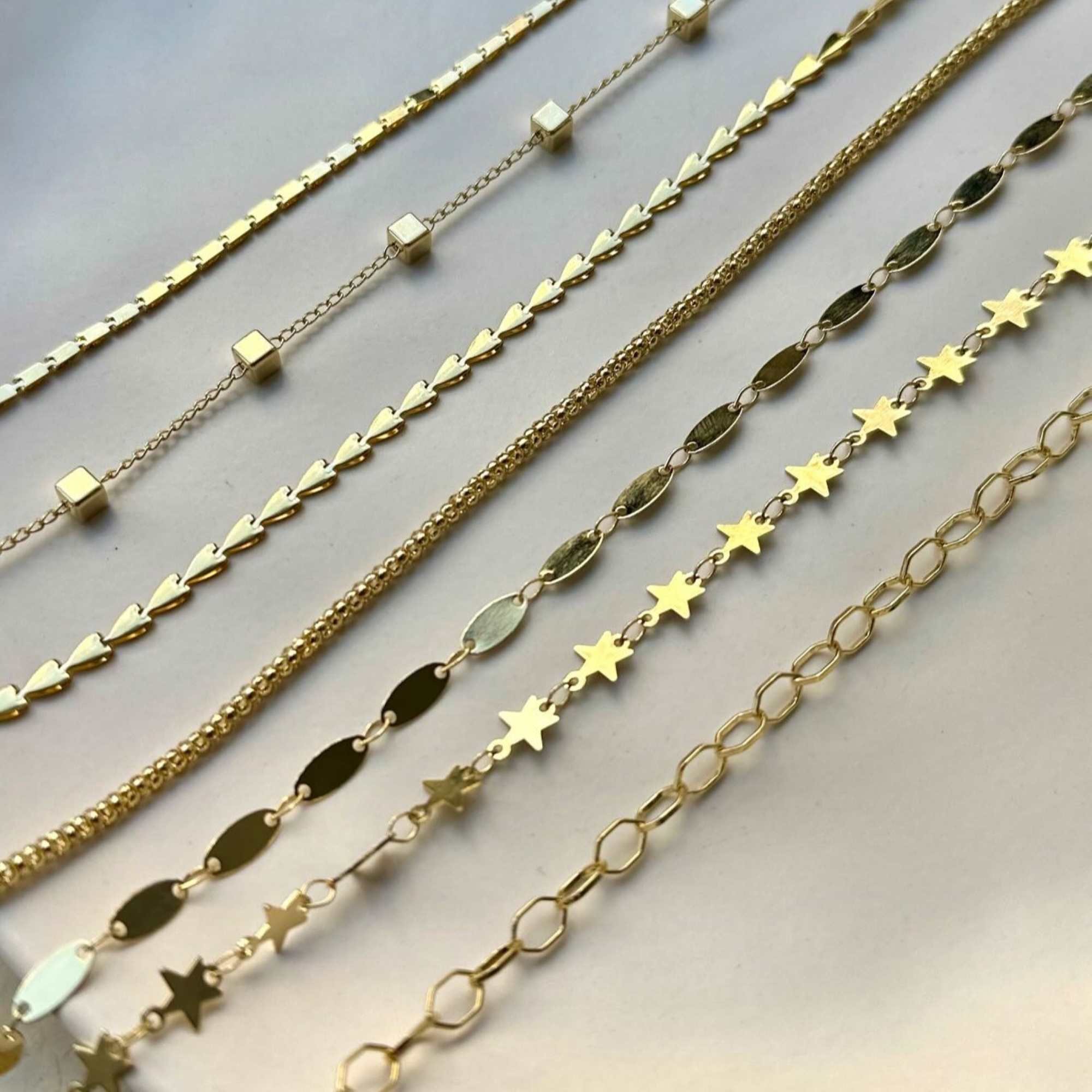 Choker Folheado a Ouro 18k Corações Rígidos Ouro 18K 4