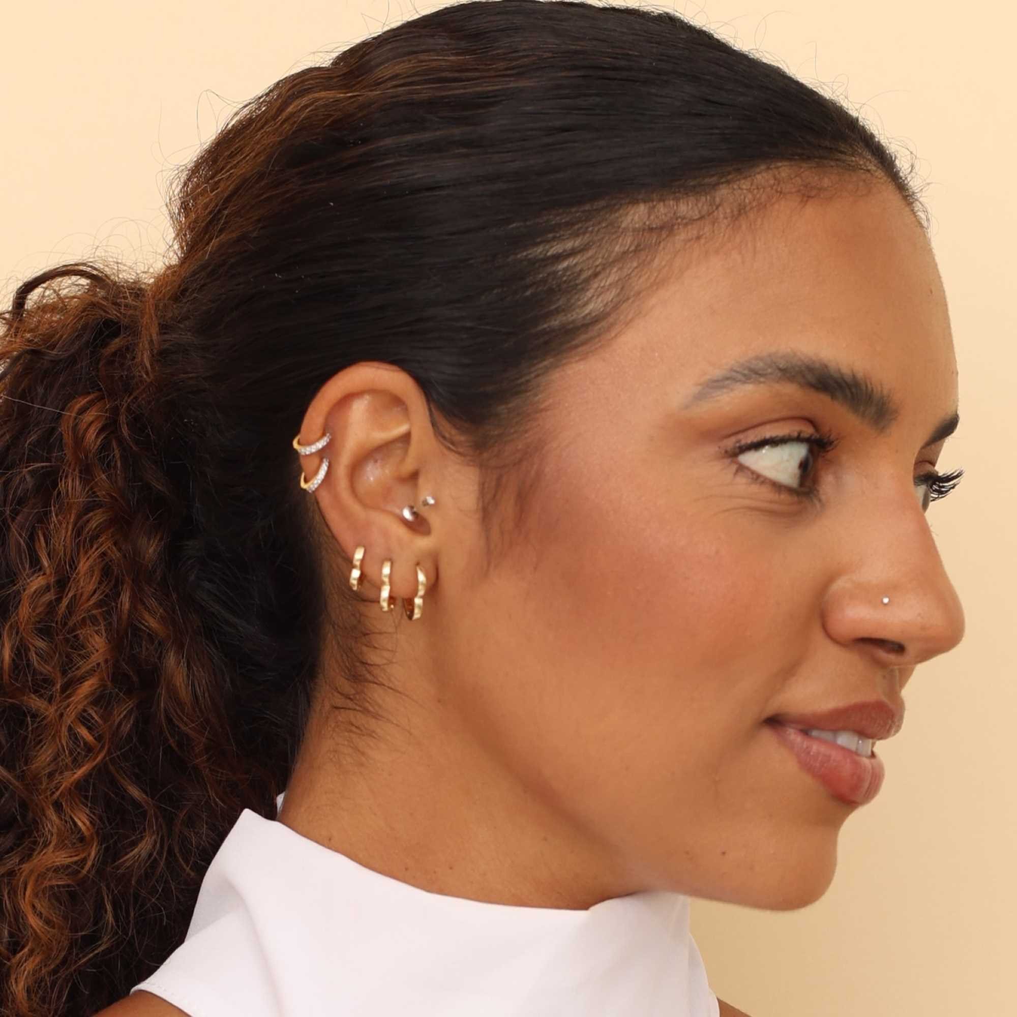 Argolinha Folheada a Ouro 18k Coração Liso P Dourado 3