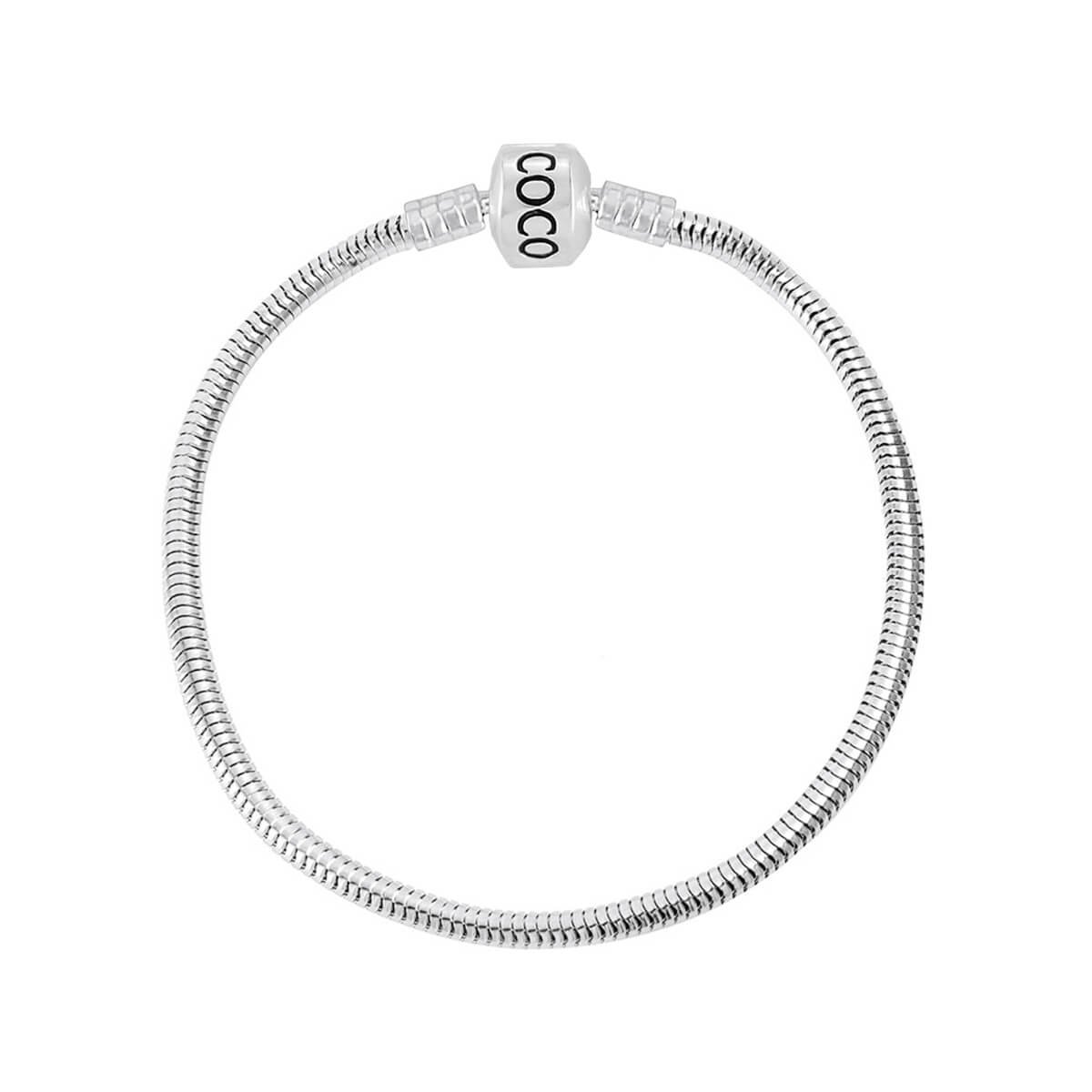 Pulseira Prata 925 para Berloque Corrente Rígida ArtCoco Prata 2