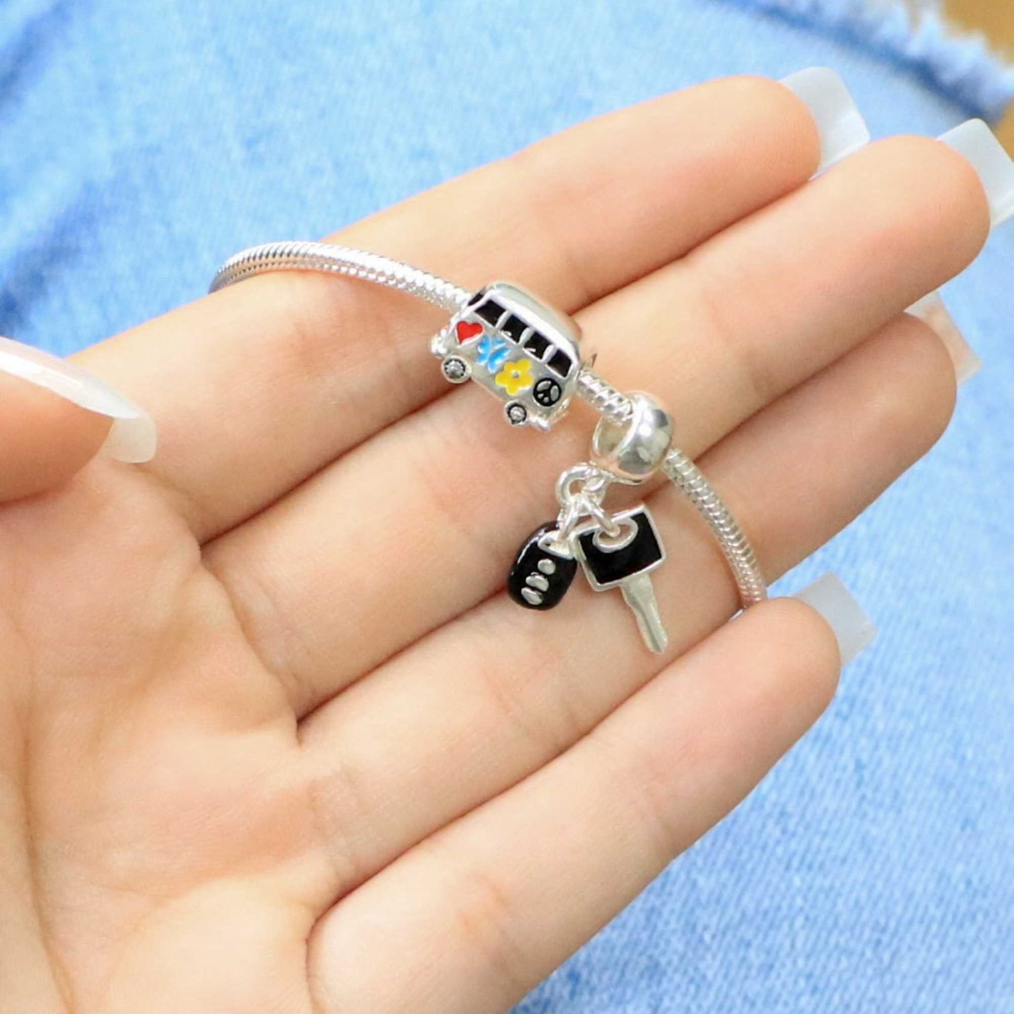 Berloque Prata 925 Chave de Carro Prata 4