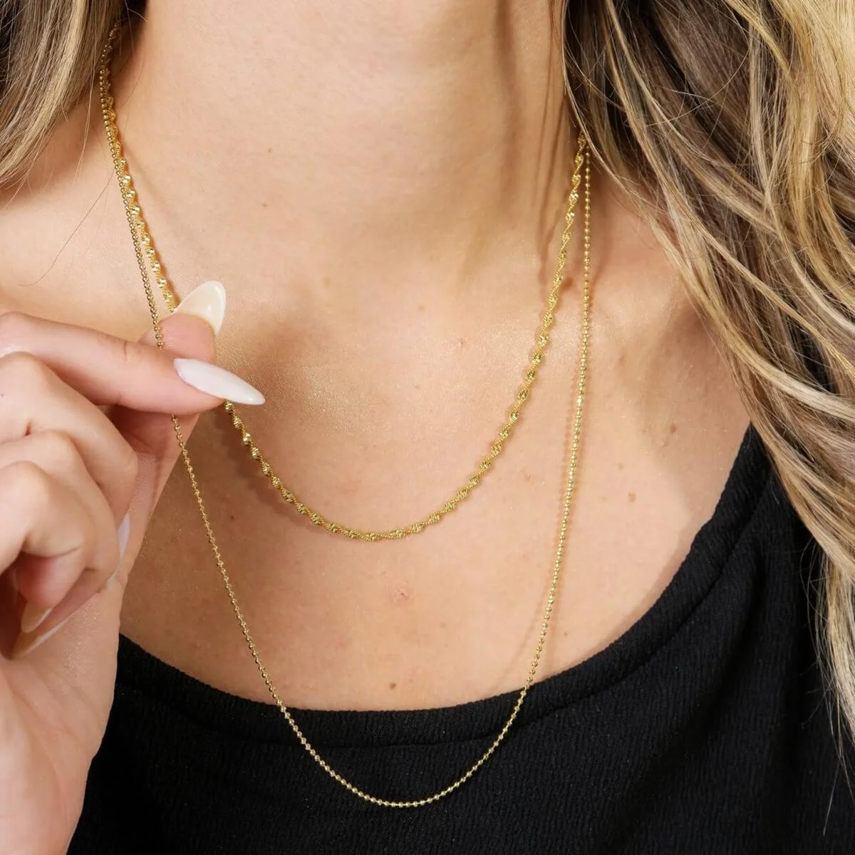 Colar Folheado a Ouro 18k Cordão Baiano Fino Ouro 18k 2