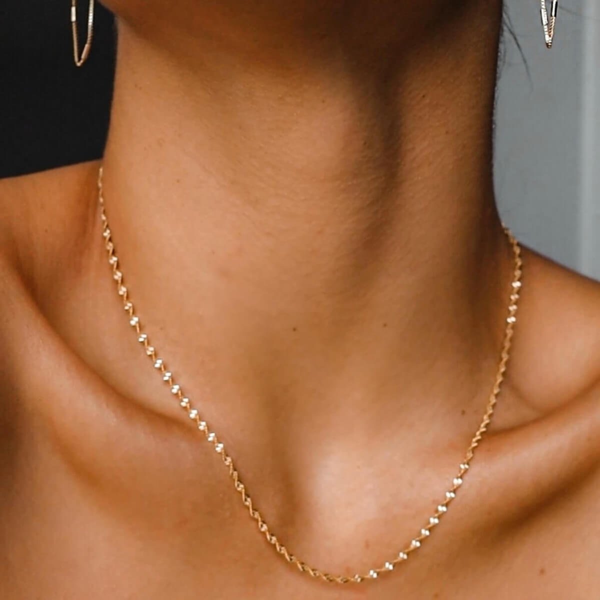 Colar Folheado a Ouro 18k Cordão Baiano Fino Ouro 18k 3