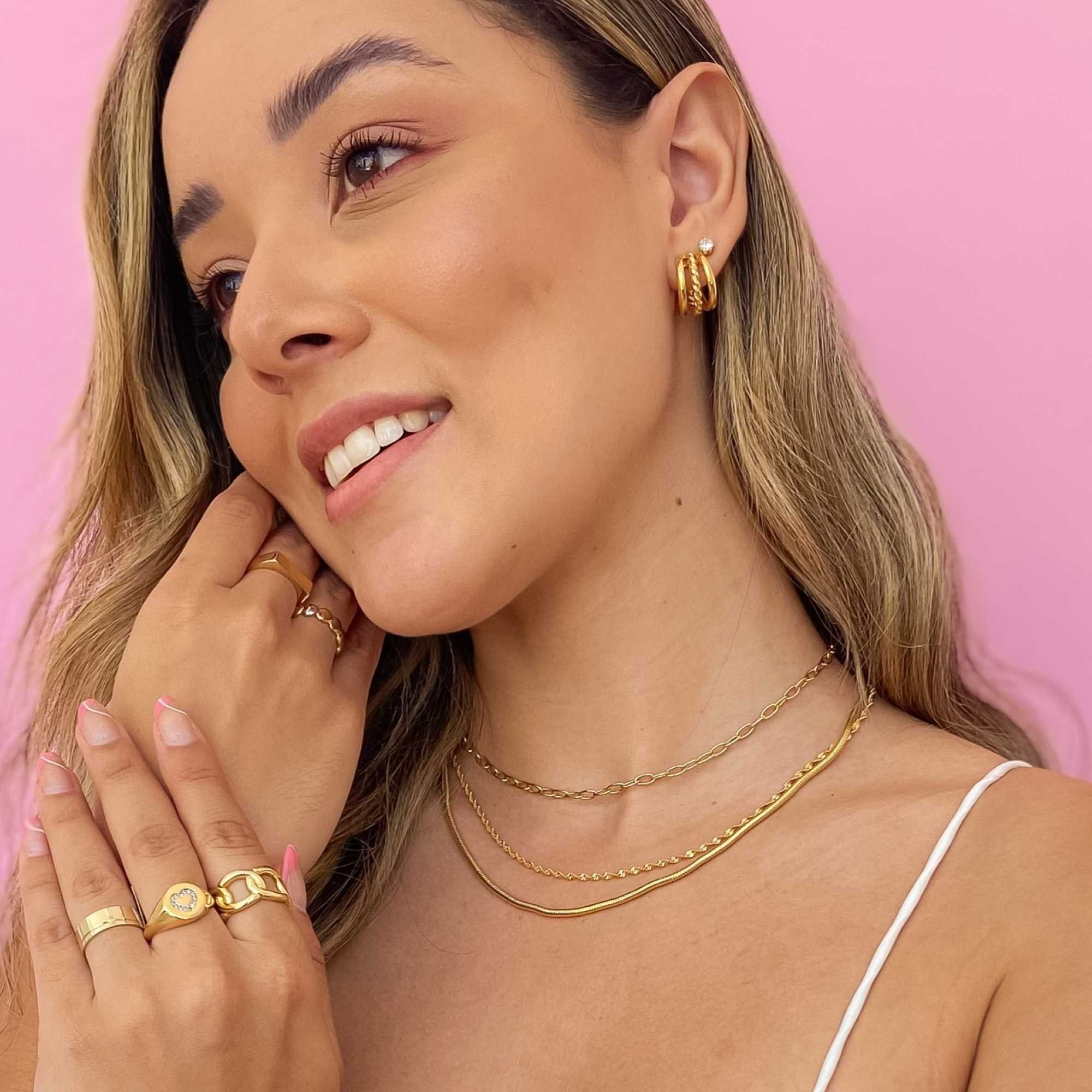 Colar Folheado a Ouro 18k Cordão Baiano Fino Ouro 18k 4