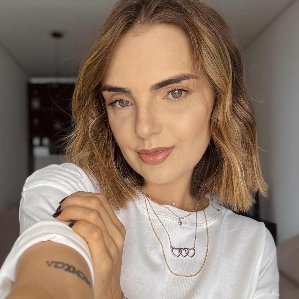 Choker Nylon Folheado a Ouro 18k Pingente Pérola Redonda Ouro 18k 4