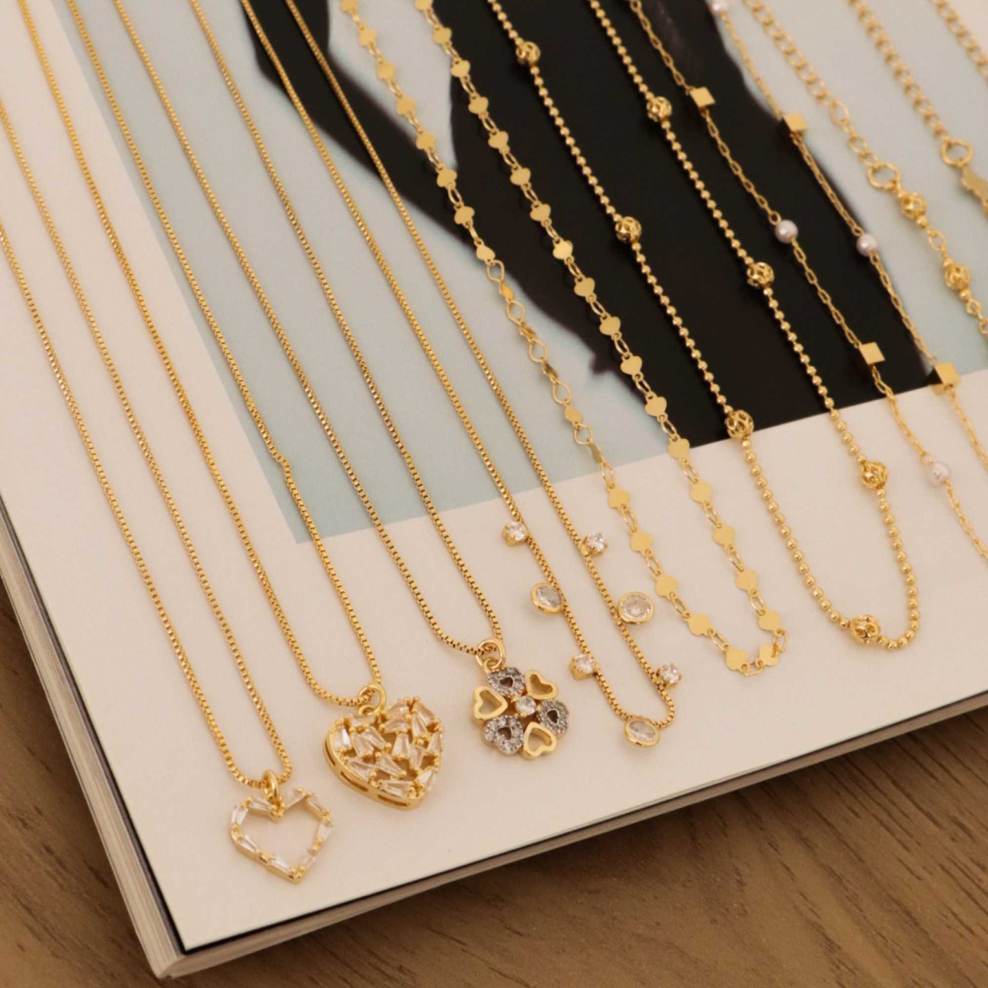 Choker Folheado a Ouro 18k Corrente Bolinha e Mini Esferas Ouro 18k 3