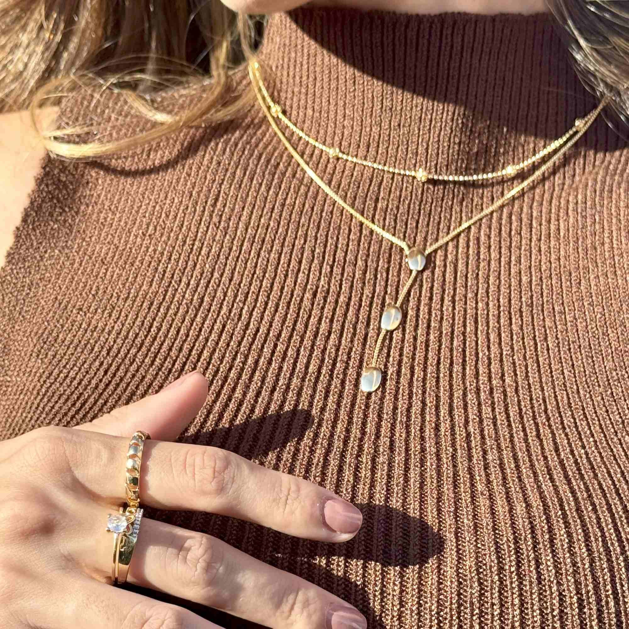 Choker Folheado a Ouro 18k Corrente Bolinha e Mini Esferas Ouro 18k 4