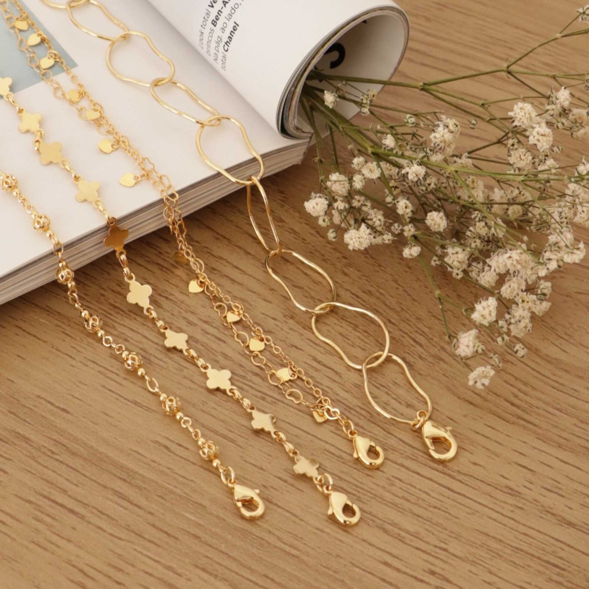 Pulseira Folheado a Ouro 18k Bolinhas e Esferas Ouro 18k 3