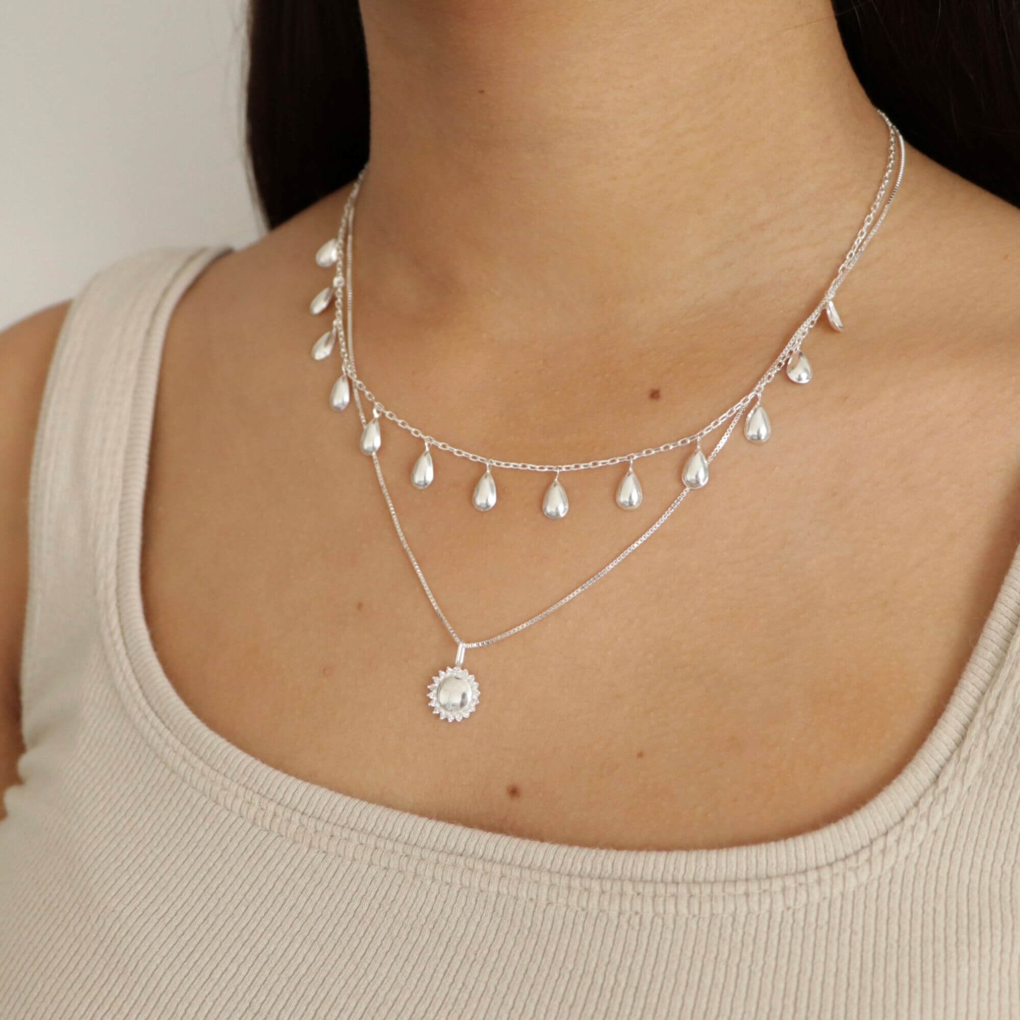 Colar Prata 925 Pingente Redondo Crucifixo Prata 2