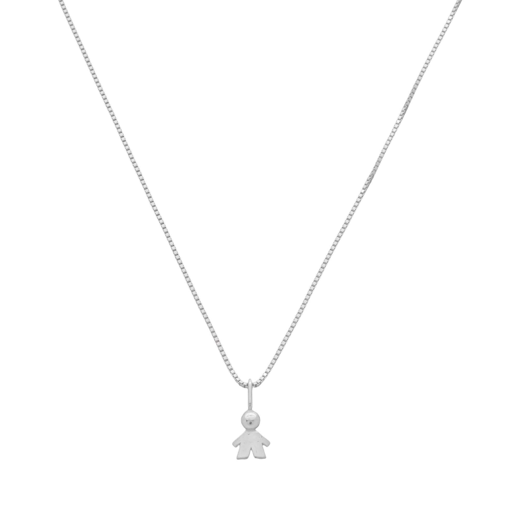 Colar Prata 925 Pingente Filho Lisa PP