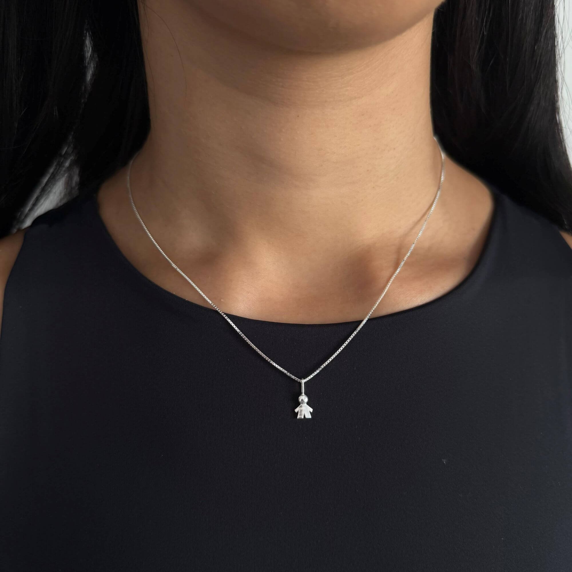 Colar Prata 925 Pingente Filho Lisa PP Prata 4