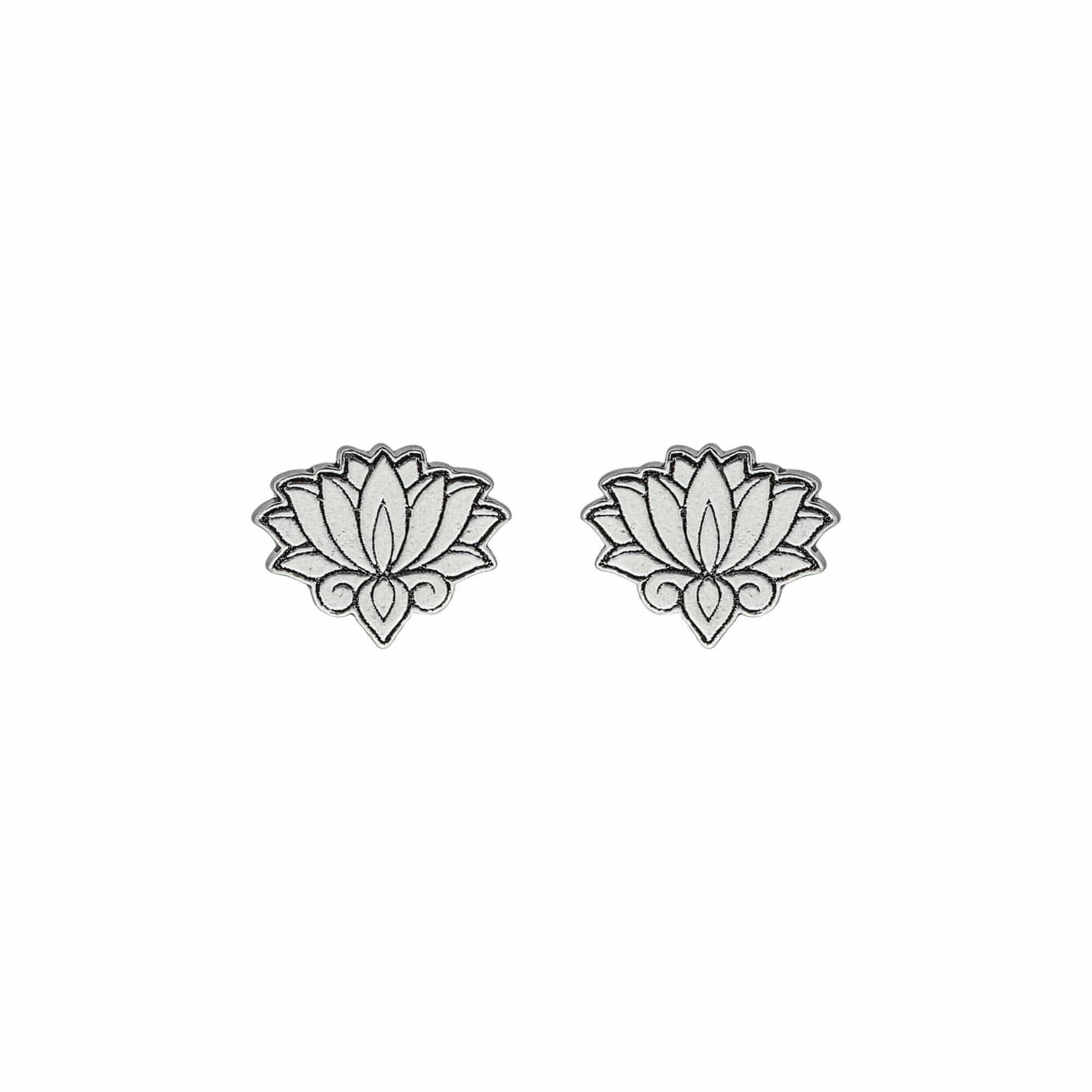 Brinco Prata 925 Flor de Lótus P