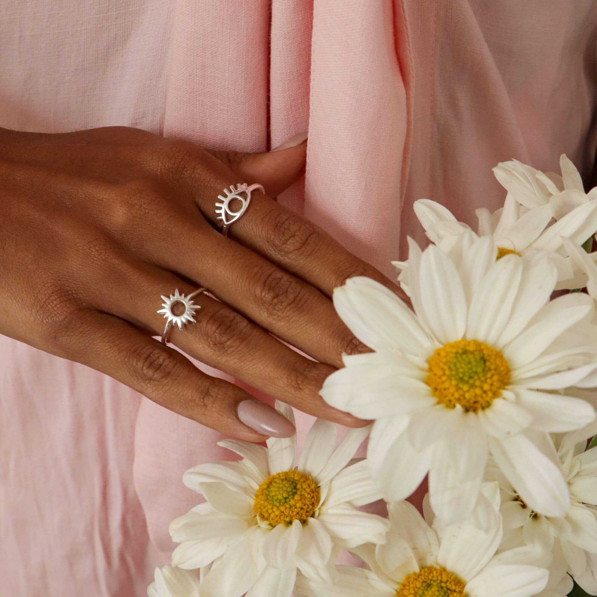 Anel Prata 925 Sol Detalhes Prata 925 2